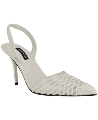 Women's Pemma Woven Slingback Stiletto Pumps