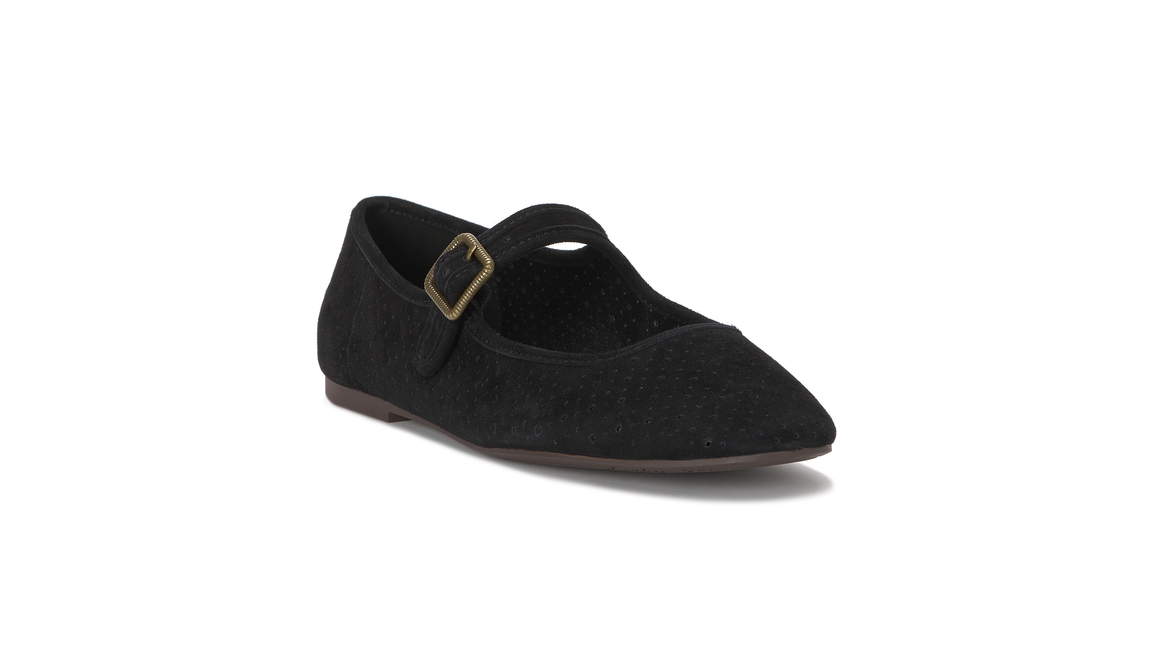 Lucky Brand Women's Tannyr Perforated Mary Jane Ballet Flats