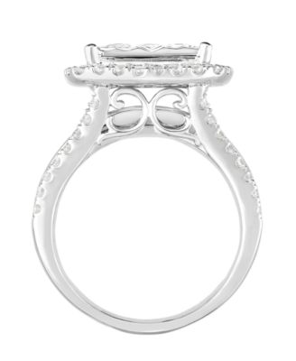 Diamond Round Halo Ring (2 ct. t.w.) in 10k White Gold