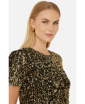 Women's Sequin Tunic Mini Dress