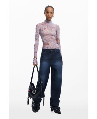 Women's Textured printed T-shirt