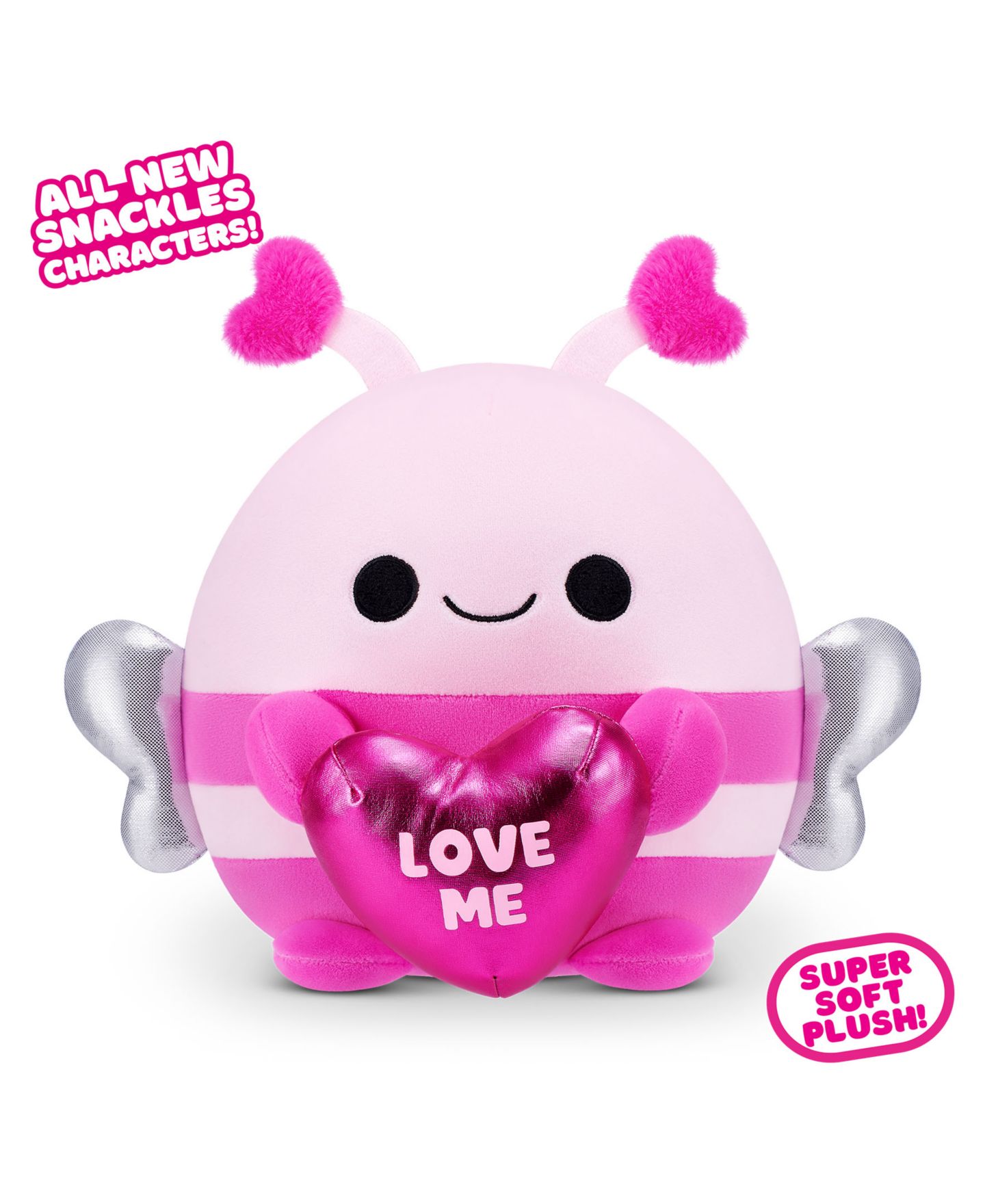 Детские мягкие игрушки ZURU Snackles S2 Valentine 8" Bumblebee, цвет: Разноцветный — фото 2