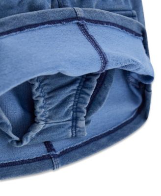 Baby Girls' Short-Sleeve T-Shirt and Knit Denim Skirt, 2-Piece Set