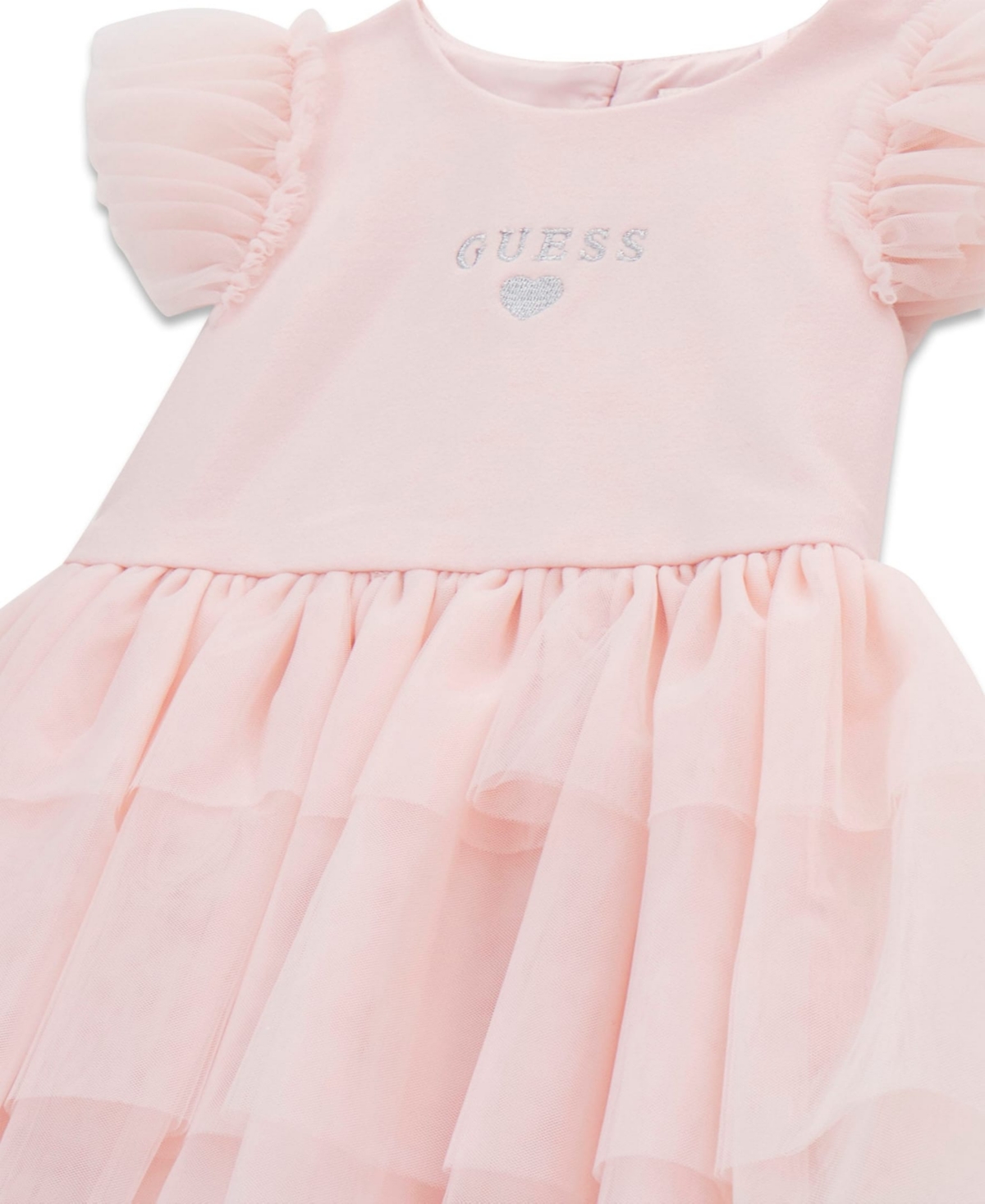 Guess Baby Girls Short-Sleeve Ponte Dress with Matching Diaper Cover