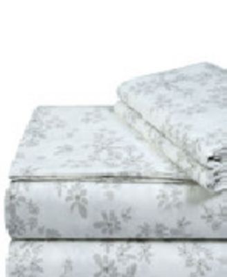 300-Thread Count Cotton 4-Pc. Extra Deep Pocket Sheet Set, King