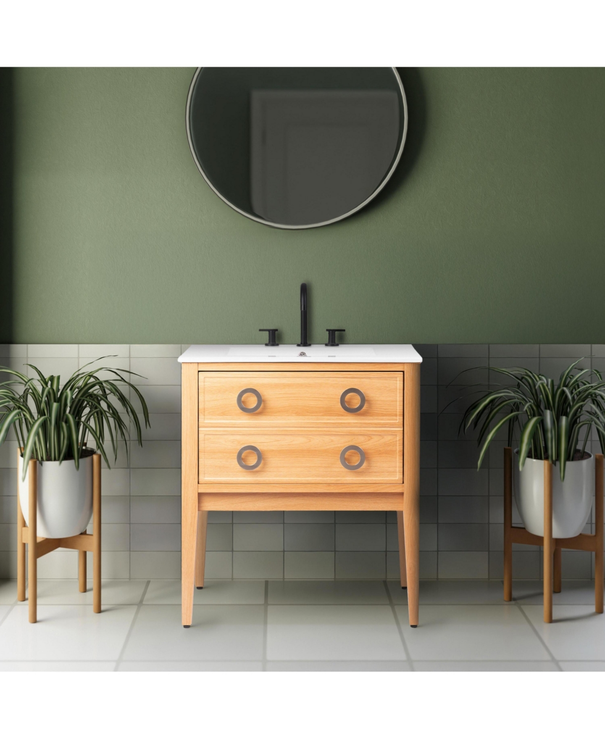 Jonathan Y Corbin Classic 1-Drawer Bath Vanity Base Only (Sink Basin Not Included