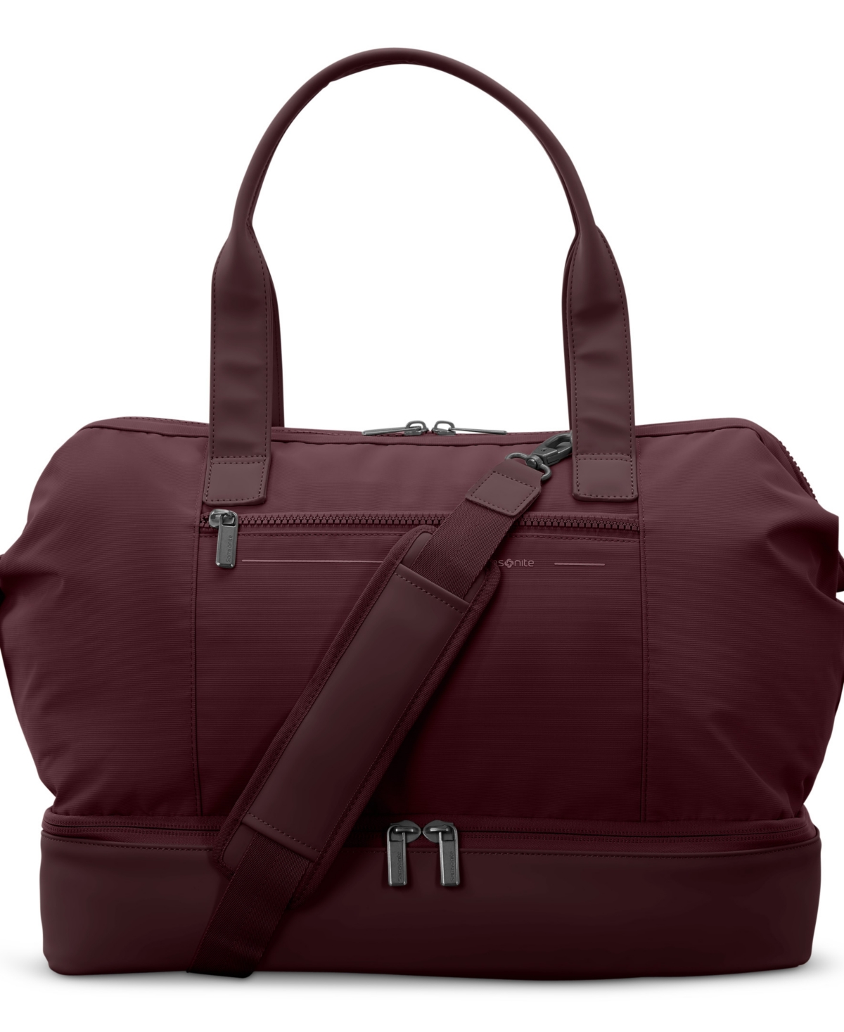 Samsonite Better Than Basic Drop Bottom Weekender In Burgundy