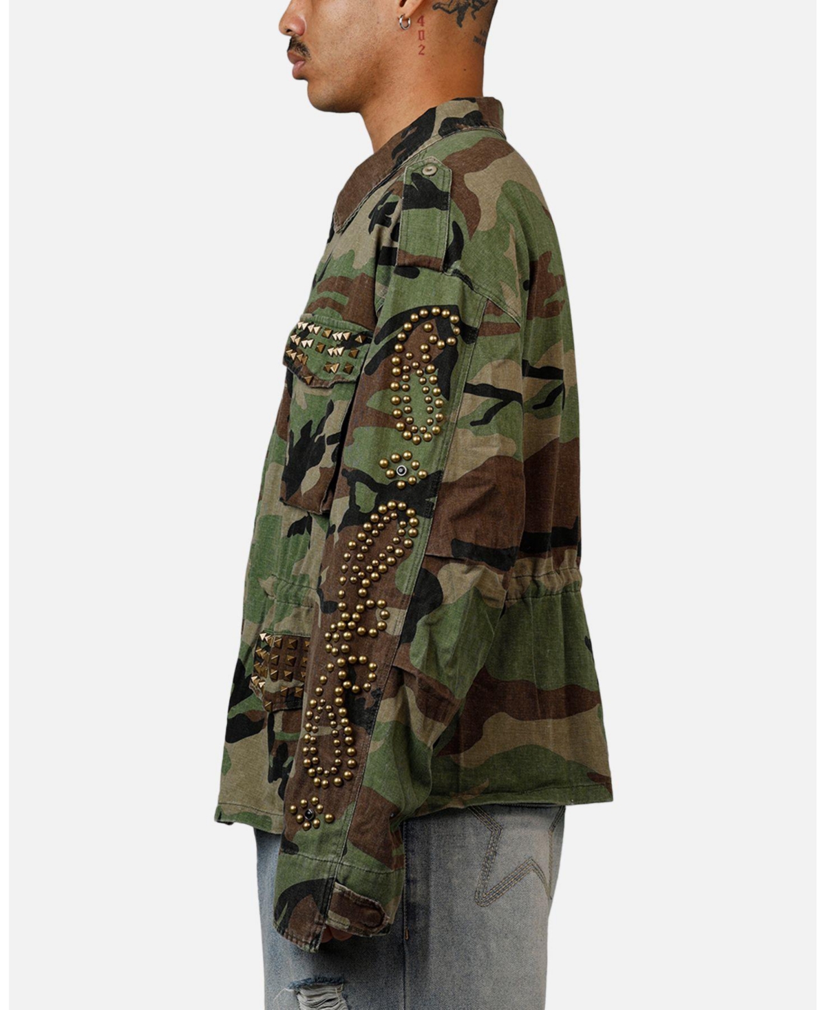 mnml Men's Studded Camo Jacket