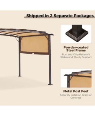 9'x12' Outdoor Pergola Metal Patio Gazebos