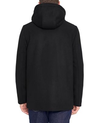 Men's Hooded Wool Coat