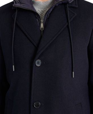 Men's Single Breasted Wool Coat