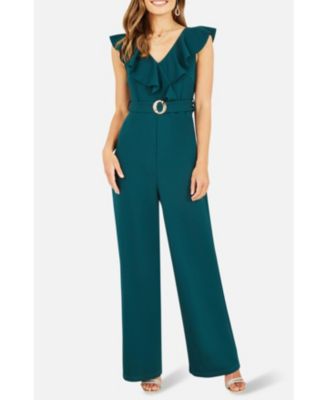 Women's Sleeveless V Neck Jumpsuit