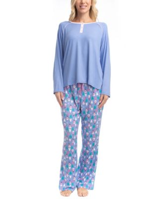 Cherry Merry Henley PJ Set