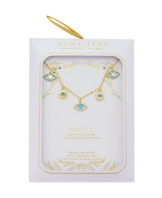 Mother of Pearl Inlay, Clear Black Turquoise, Evil Eye Turquoise and Clear Heart Necklace