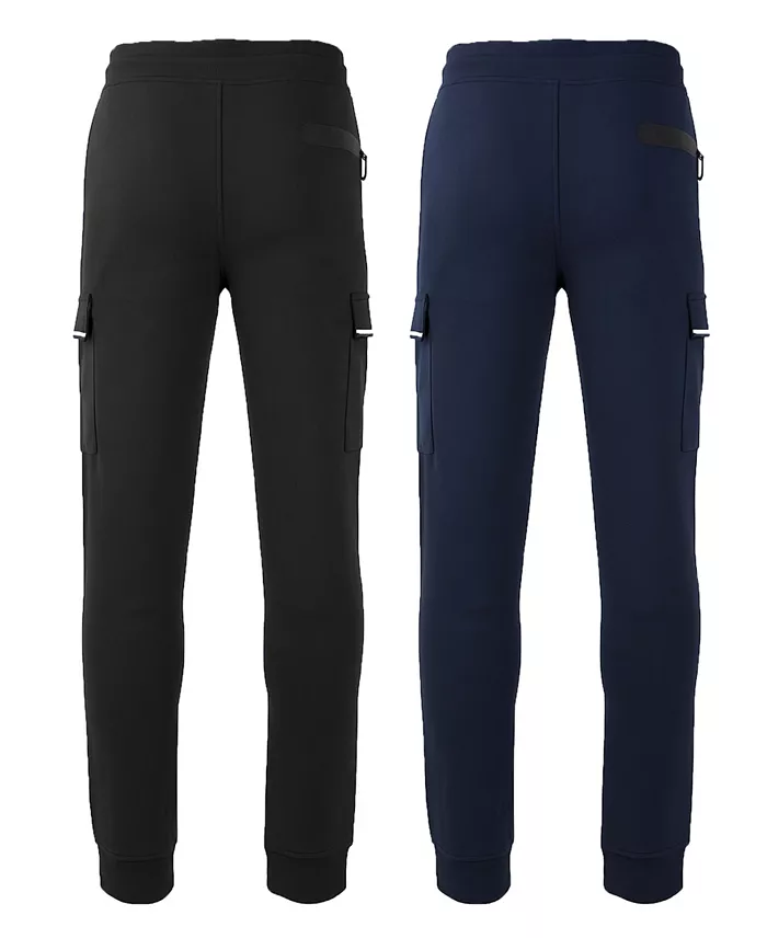 Men's Slim-Fit Tech Fleece Cargo Jogger Pants, 2-Pack - thumbnail 9