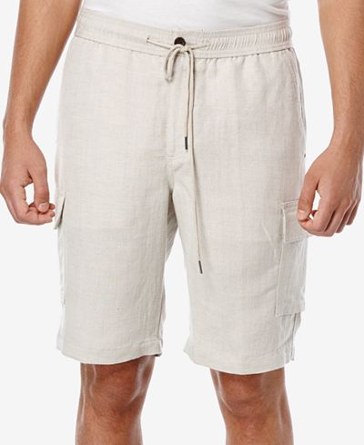 Cubavera Men's Drawstring Full Elastic Cargo Shorts