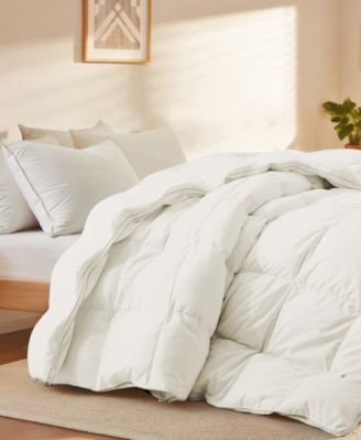 Medium Warmth Goose Feather Down Fiber Comforter, Twin