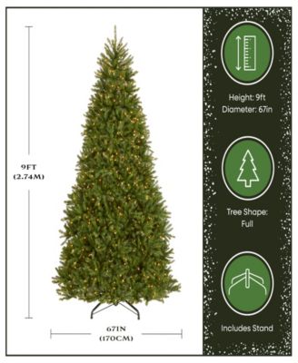 National Tree 9' Dunhill Fir Tree with 900 Clear Lights and PowerConnect ™