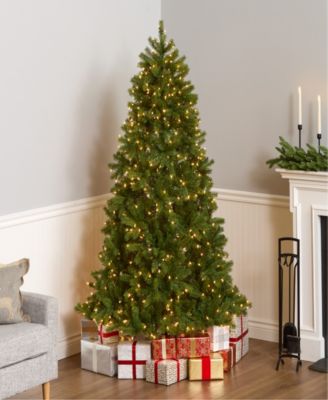 National Tree 6.5' "Feel Real" Downswept Douglas Fir Hinged Tree with 650 Clear Lights