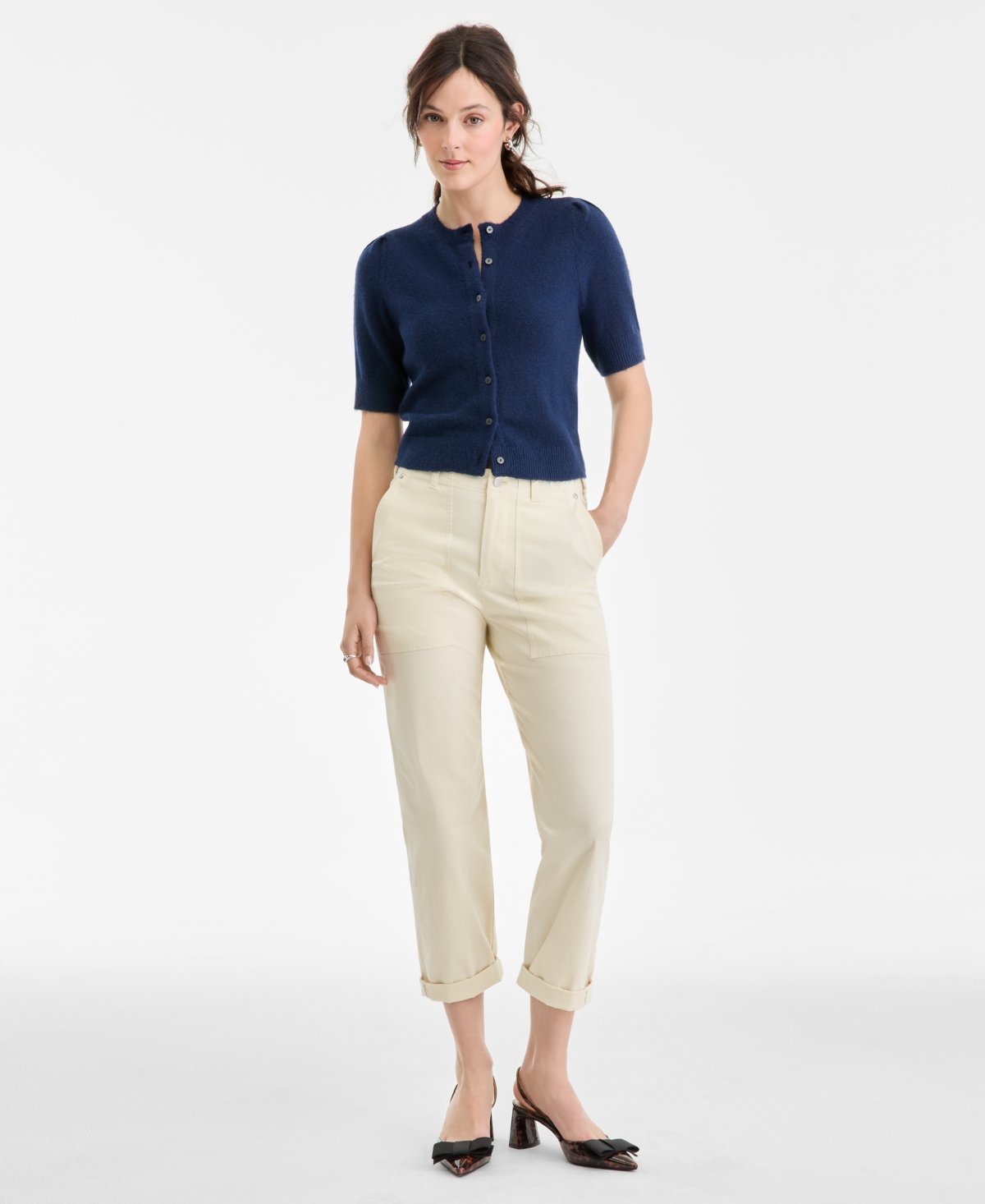 On 34th Women's Puff Sleeve Cardigan, Macy's Exclusive