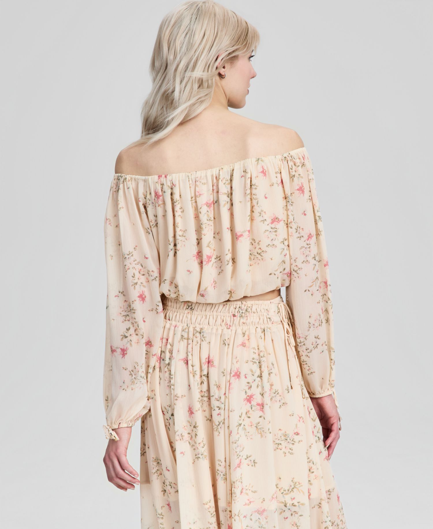 Women's Off-The-Shoulder Floral-Print Top
