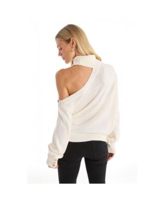 Women's Bridgette Button Sweater - Pearl