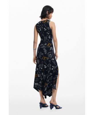 Women's Graffiti midi dress