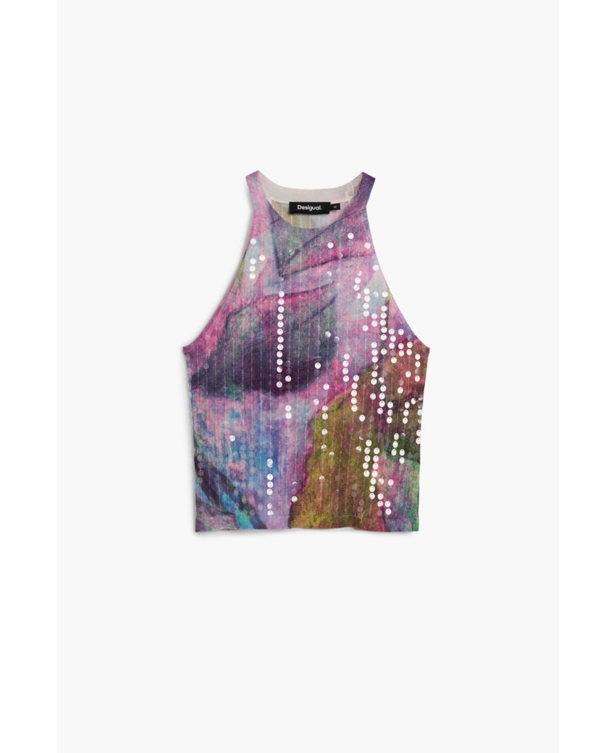 Desigual Women's Halter paillette T-shirt