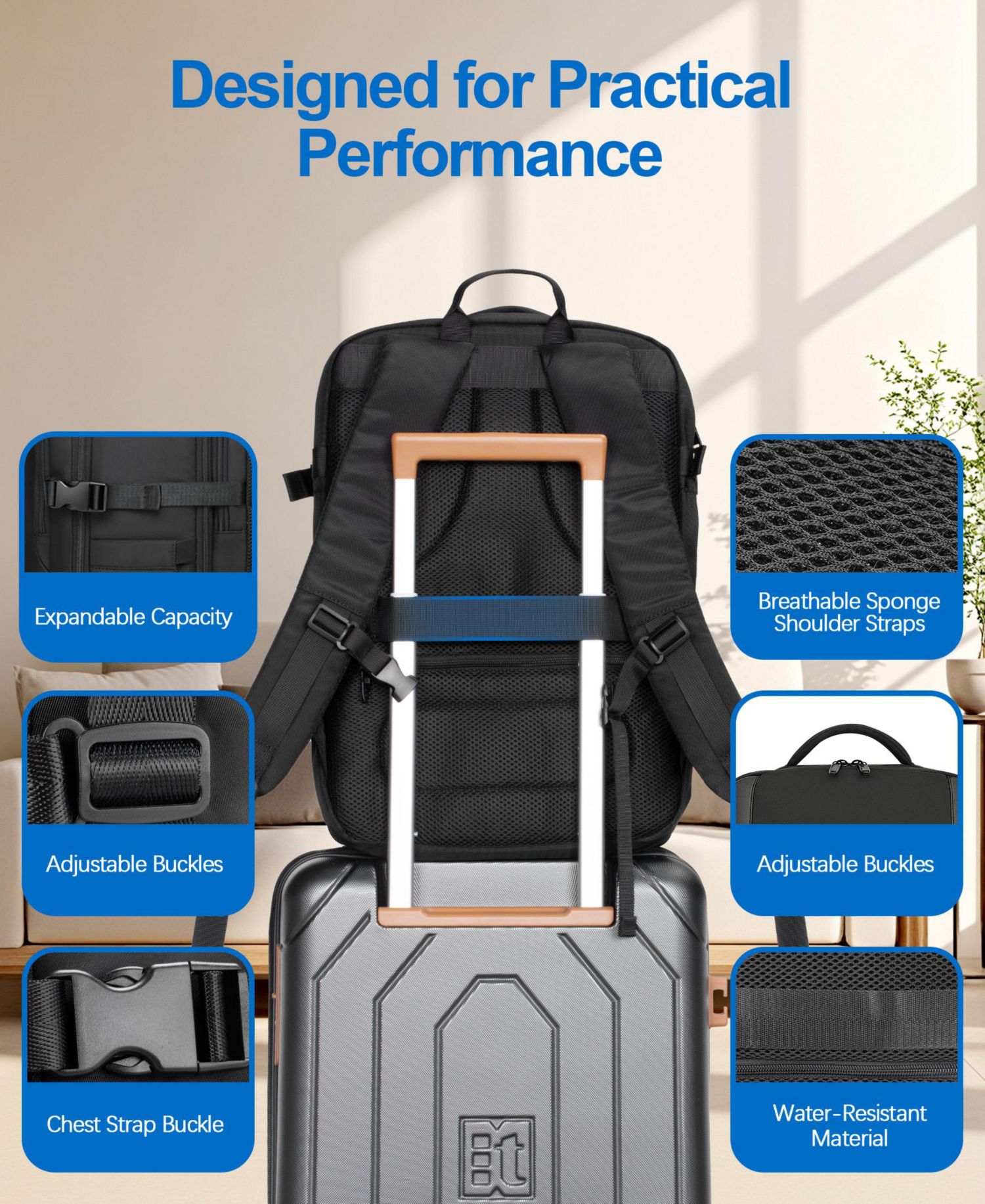 Multi-Purpose Dynamic Backpack Business Durable Laptops Backpack