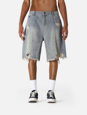 Men's Rhinestone Application Shorts