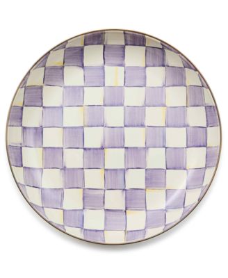 Violet Check Handmade Abundant Bowl