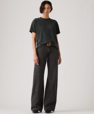 Women's Middy Loose Mid Rise Bootcut Jeans