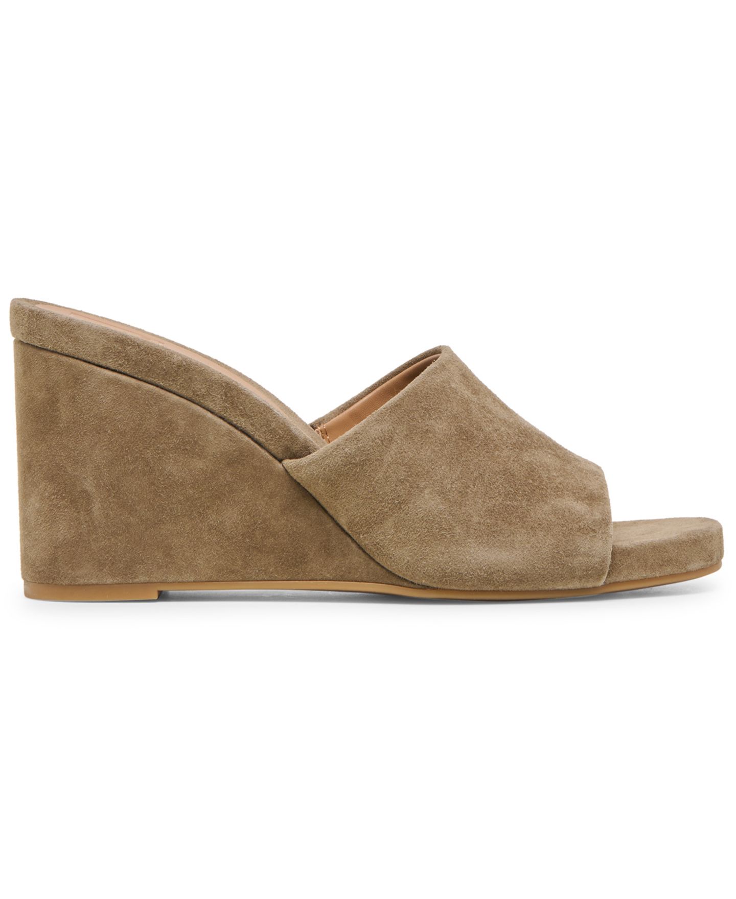 Женские сандалии Dolce Vita Holta Slip-On Wedge, цвет: Оливковый замшевый — фото 2