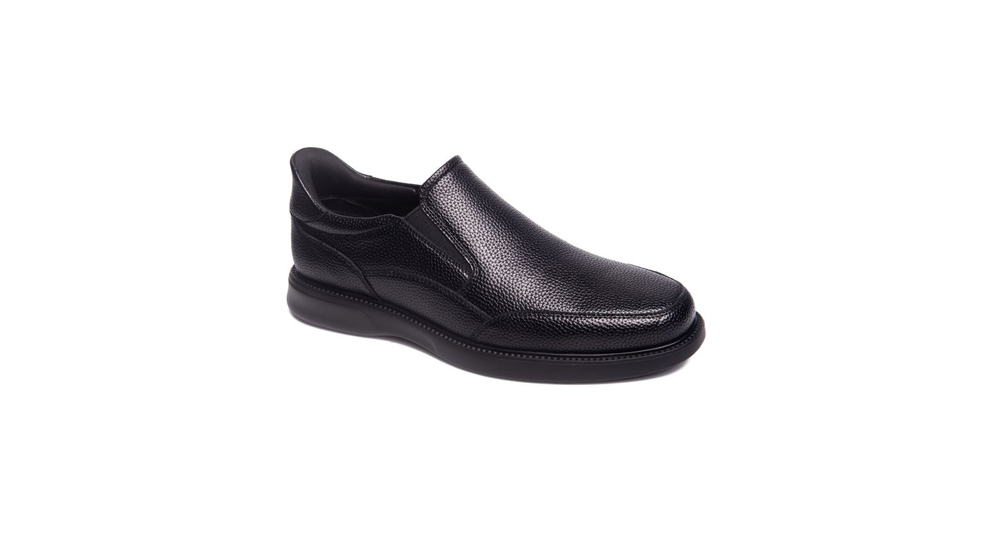 Мужские туфли Marc Joseph New York Chicago Road Hands-Free Slip On Technology, цвет: Чёрный кожаный — фото 1