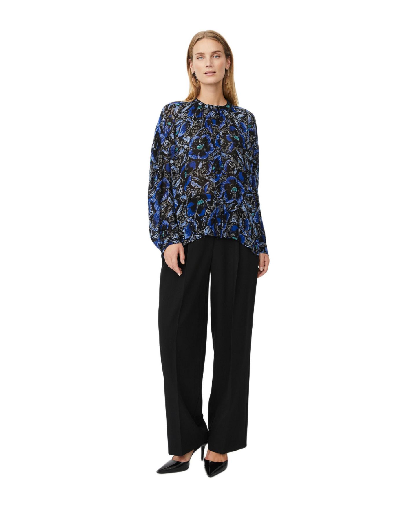 Женская рубашка Masai Copenhagen MaIvorama Floral Print, цвет: Surf The Web — фото 2