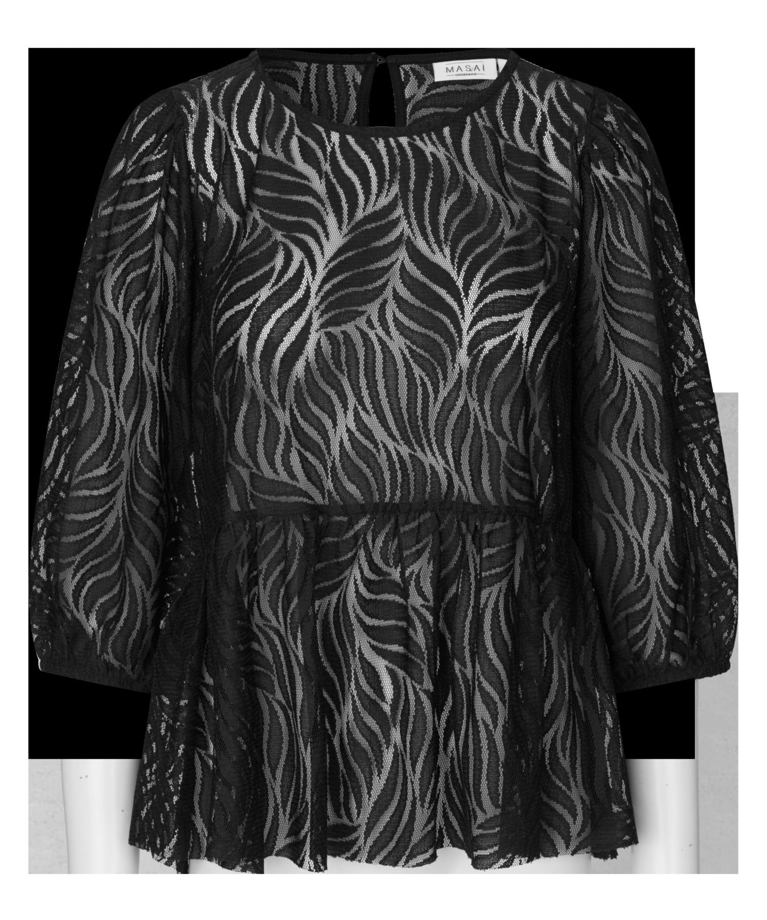 Women's Lace Peplum Top