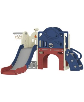 8 in 1 Toddler Slide Set for Kids Ages 1-6 Indoor Outdoor Playground