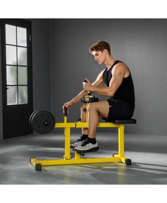 Seated Calf Raise Thighs Lower Leg Exercise Machine for Home Gym,
