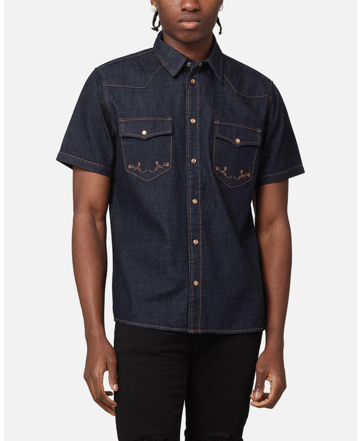 Saint Morta Men's Rodeo Ss Denim Shirt