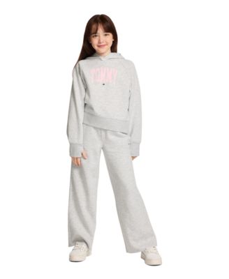 Girls' 7-16 Popover Seamed Long-Sleeve Hoodie