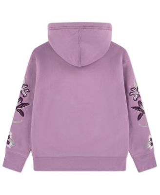 Girls' Embroidered Pull-On Hoodie