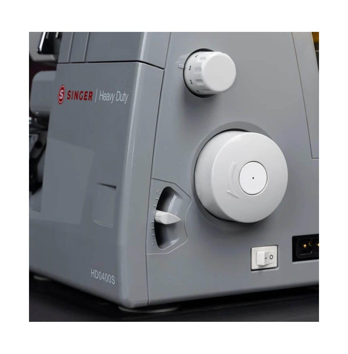 Singer Heavy Duty Serger Sewing Machine with Metal Frame - Gray