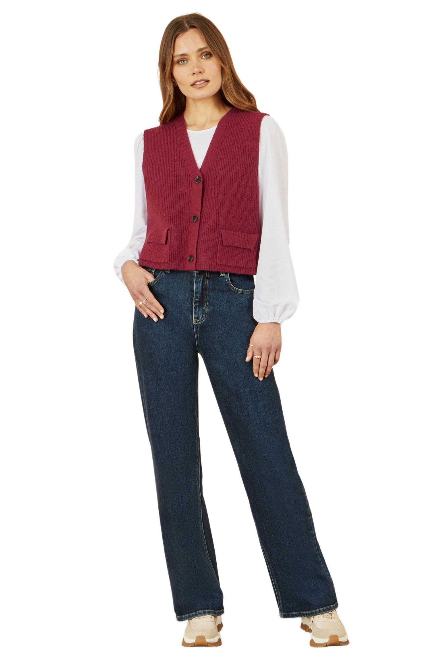 Women's Knitted Pullover Waistcoat