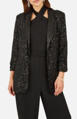 Women's Sequin Blazer With Pockets