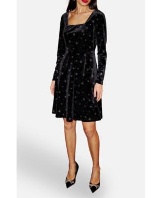 Women's Starburst Foil Print Skater Dress