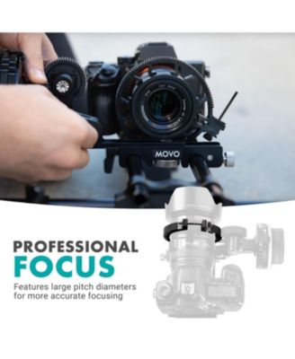 FR3 Adjustable 3-Piece Follow Focus Ring Gear Set - Includes 65mm, 75mm and 85mm Lens Rings