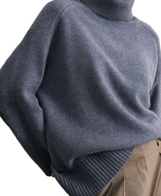 Women's Wool-Cashmere Roll-Neck Sweater
