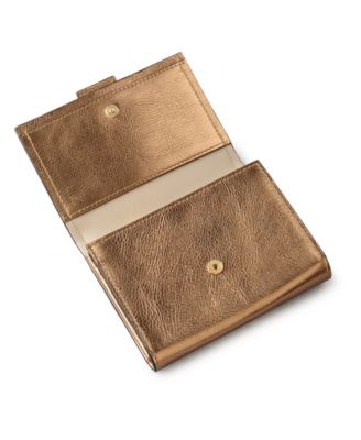 Sloane Mews Metallic Mini Flap Over Wallet