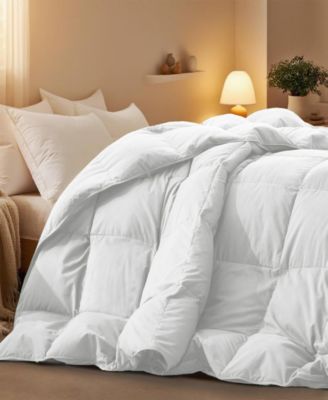 Warm and Cozy 360 Thread Count All Season Down and Feather Fiber Comforter, King