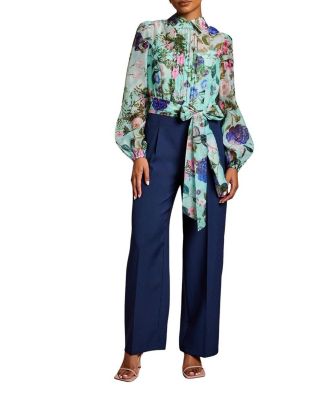 Women's Pintuck Detail Wide Leg Jumpsuit